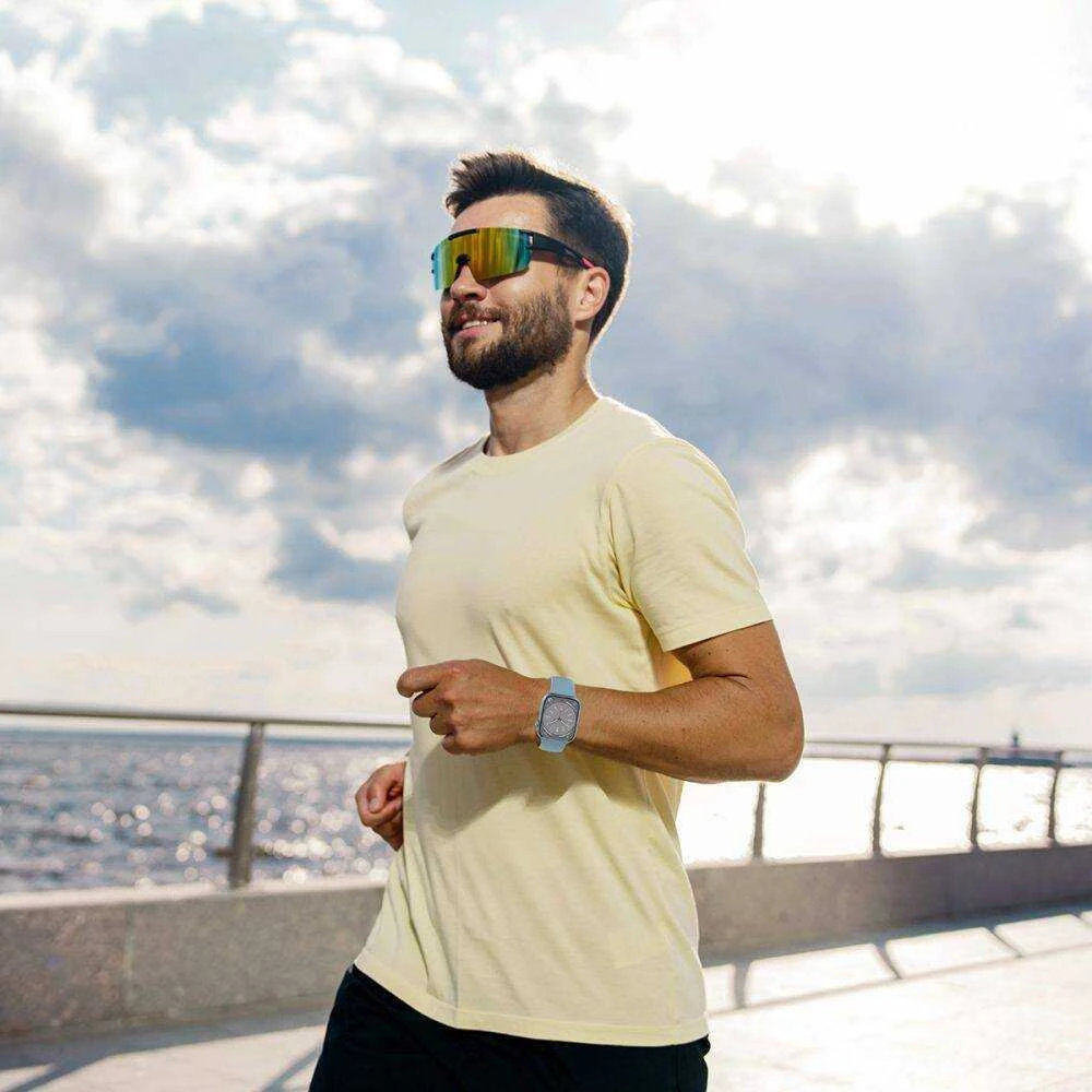 Apyrankė Apple Watch 4 / 5 / 6 / 7 / 8 / 9 / SE / Ultra 1 / 2 (42 / 44 / 45 / 49 mm) Tech-Protect silikoninė Walnut gelsvos spalvos