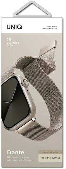 UNIQ apyrankė Dante Apple Watch Series1/2/3/4/5/6/7/8/9/SE/SE2 42/44/45mm Stainless Steel, su žvaigždžių efektu