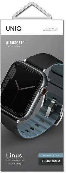 Uniq Išmaniojo laikrodžio Apple 4/5/6/7/8/SE dirželis, Juodos spalvos, 38/40/41mm