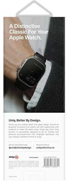 UNIQ Osta apyrankė Apple Watch 42/44/45/49mm Series 1-8/SE/SE2//SE3/Ultra1/2/3 Stainless Steel sidabro spalvos