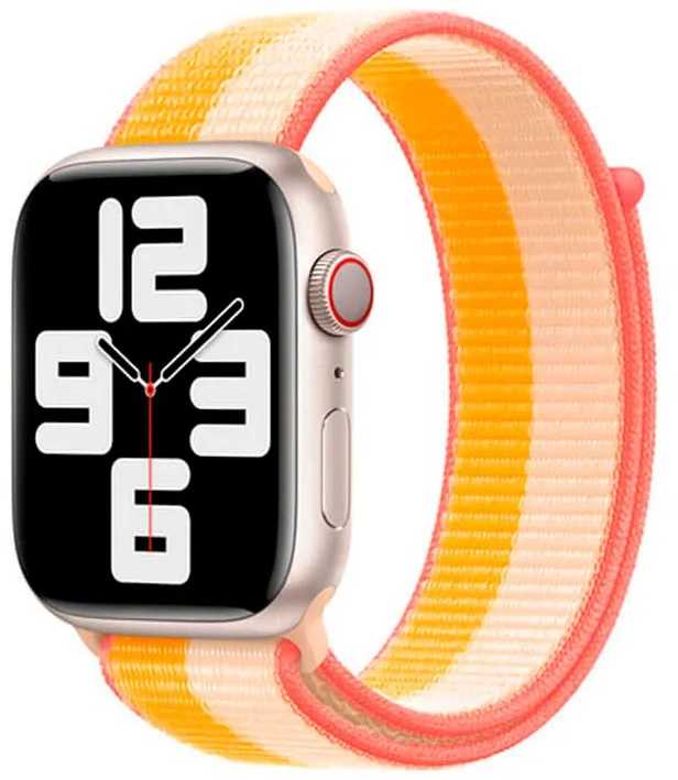 112800 „APPLE“ DIRŽELIS „APPLE WATCH ML2Y3AM/A“ SPORTINIS 45 MM RAUDONAS/MĖLYNAS ORIGINALUS ANTSPAUDAS