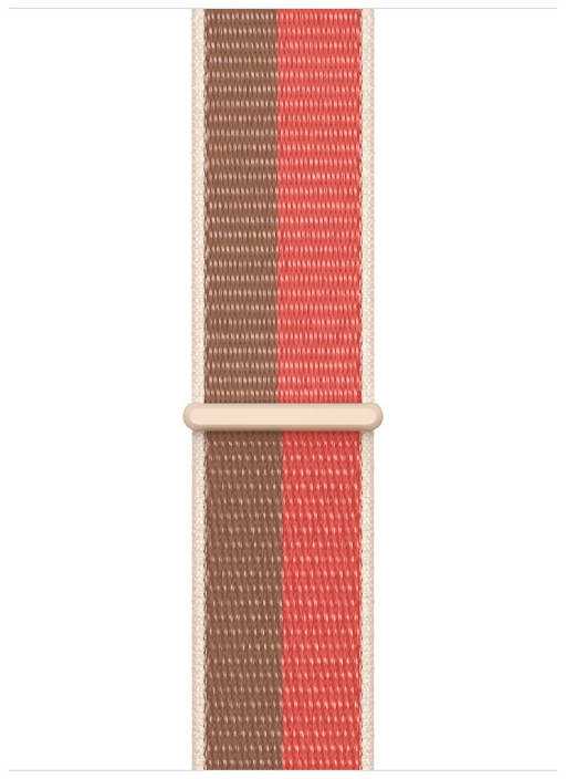 „APPLE“ DIRŽELIS „APPLE WATCH ML303AM/A SPORT LOOP“ 45 MM Rožinis POMELO/RŪDO ORIGINALUS ANTSPAUDAS