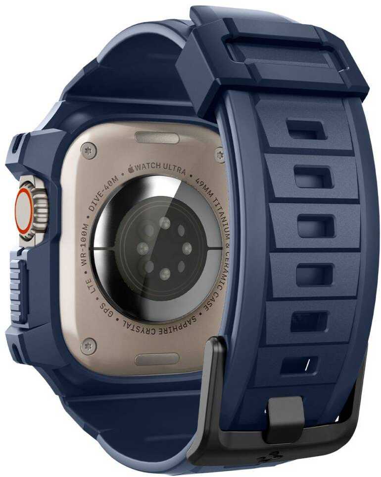 Spigen Rugged Armor Pro - Strap with case for Apple Watch Ultra 49 mm (Navy Mėlyna)