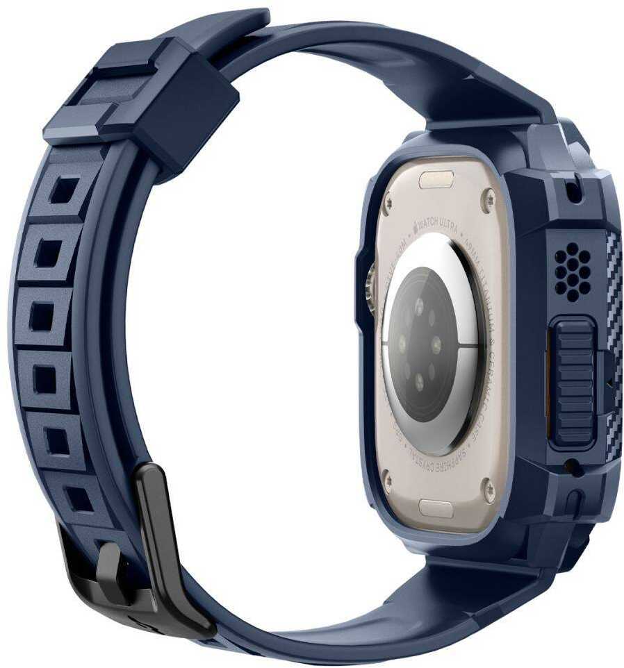 Spigen Rugged Armor Pro - Strap with case for Apple Watch Ultra 49 mm (Navy Mėlyna)
