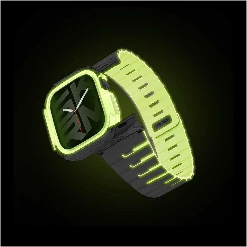 Apyrankė + Dėklas Skinarma Gemini for Apple Watch 42mm niteglow