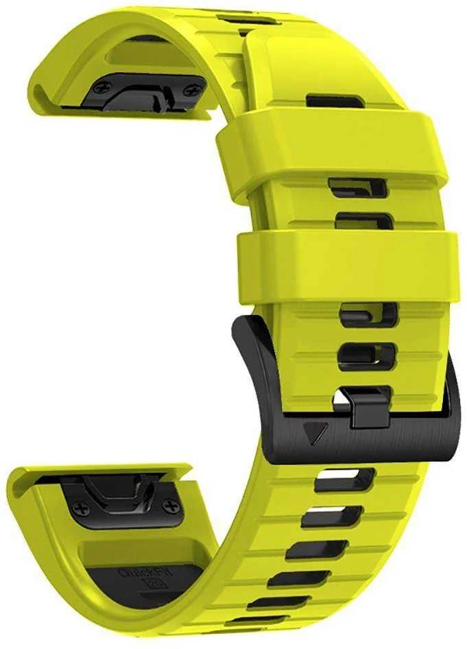 Apyrankė Garmin Fenix 3 / 5X / 3HR / 5X Plus / 6X / 6X Pro / 7X Tech-Protect IconBand lime-juodos spalvos