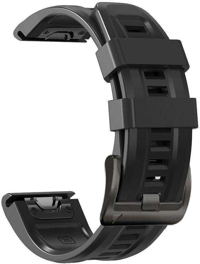 Išmaniojo laikrodžio Garmin Fenix 3/5X/5X PLUS/6 Pro/6X/7X dirželis, Juodos spalvos