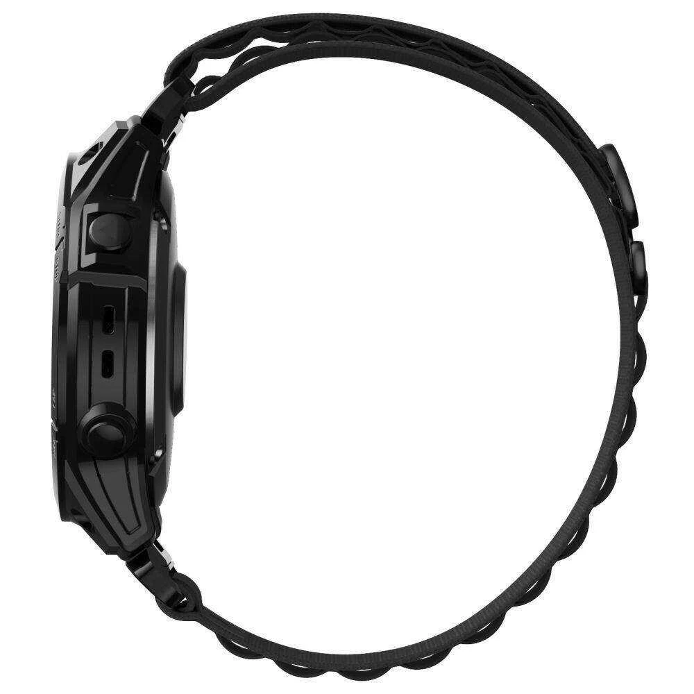 Apyrankė Garmin Fenix 3 / 5X / 3HR / 5X Plus / 6X / 6X Pro / 7X Tech-Protect Nylon Pro juodos spalvos