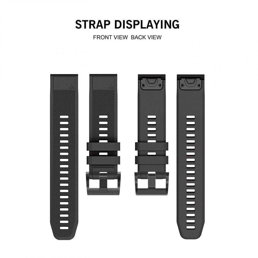 Išmaniojo laikrodžio Garmin Fenix 5 dirželis, Juodos spalvos, 22mm
