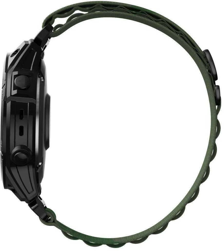 Apyrankė Garmin Fenix 5 / 6 / 6 Pro / 7 Tech-Protect Nylon Pro žalios spalvos