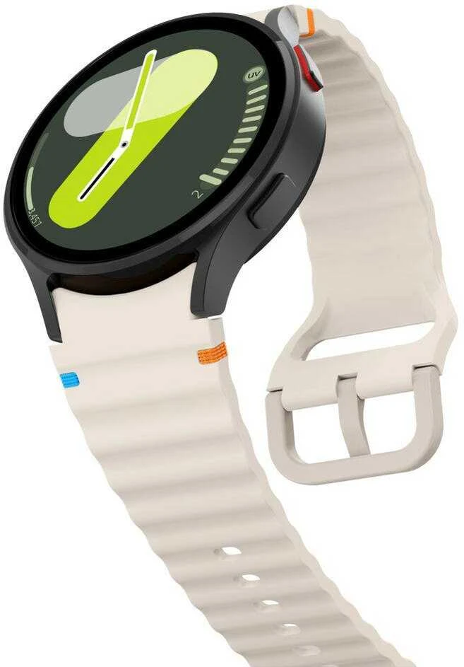 Apyrankė Samsung Galaxy Watch 4 / 5 / 5 PRO / 6 / 7 / FE Tech-Protect silikoninė Sport Starlight creamy