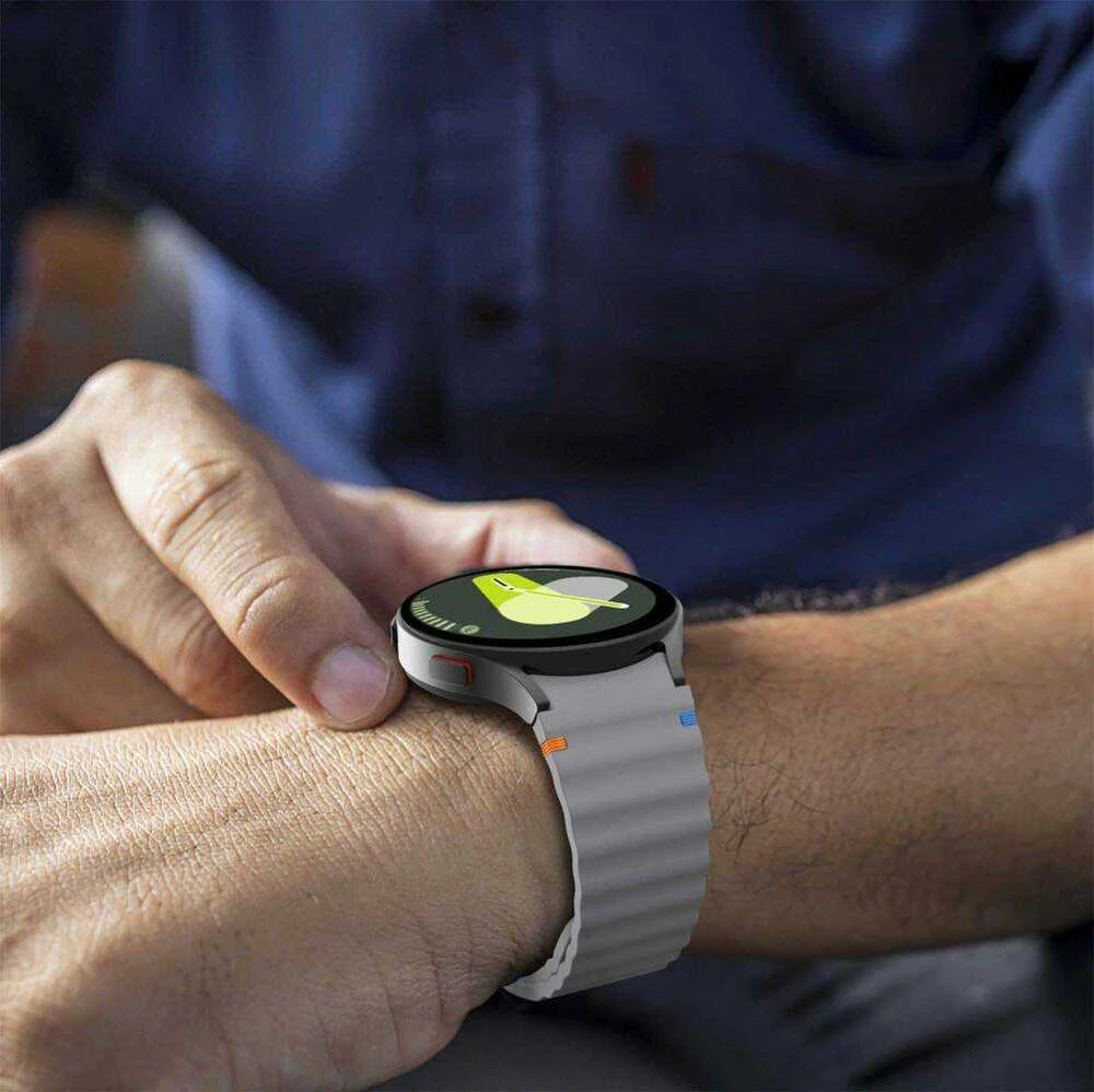 Apyrankė Samsung Galaxy Watch 4 / 5 / 5 PRO / 6 / 7 / FE Tech-Protect silikoninė Sport Crayon pilka