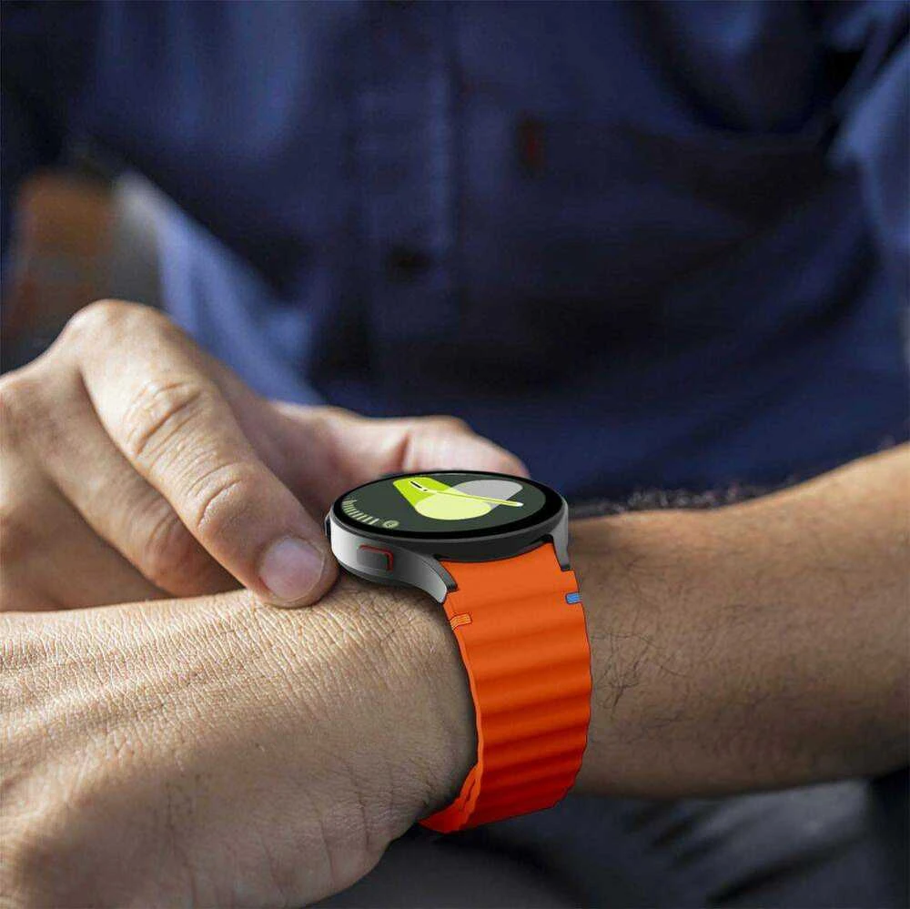 Apyrankė Samsung Galaxy Watch 4 / 5 / 5 PRO / 6 / 7 / FE Tech-Protect silikoninė Sport oranžinis