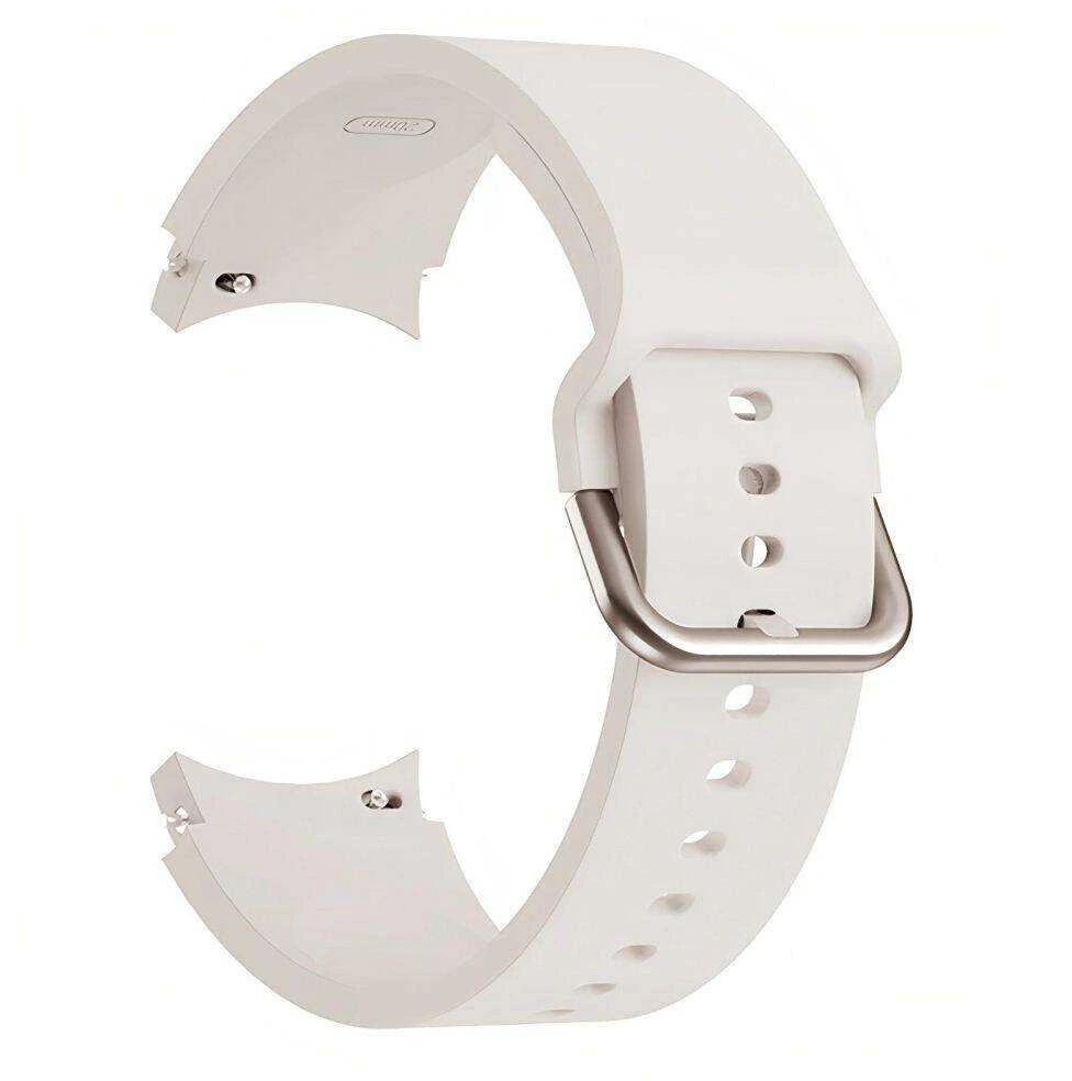 Apyrankė Samsung Galaxy Watch 4 / 5 / 5 PRO / 6 / 7 / FE Tech-Protect silikoninė Starlight kreminės spalvos