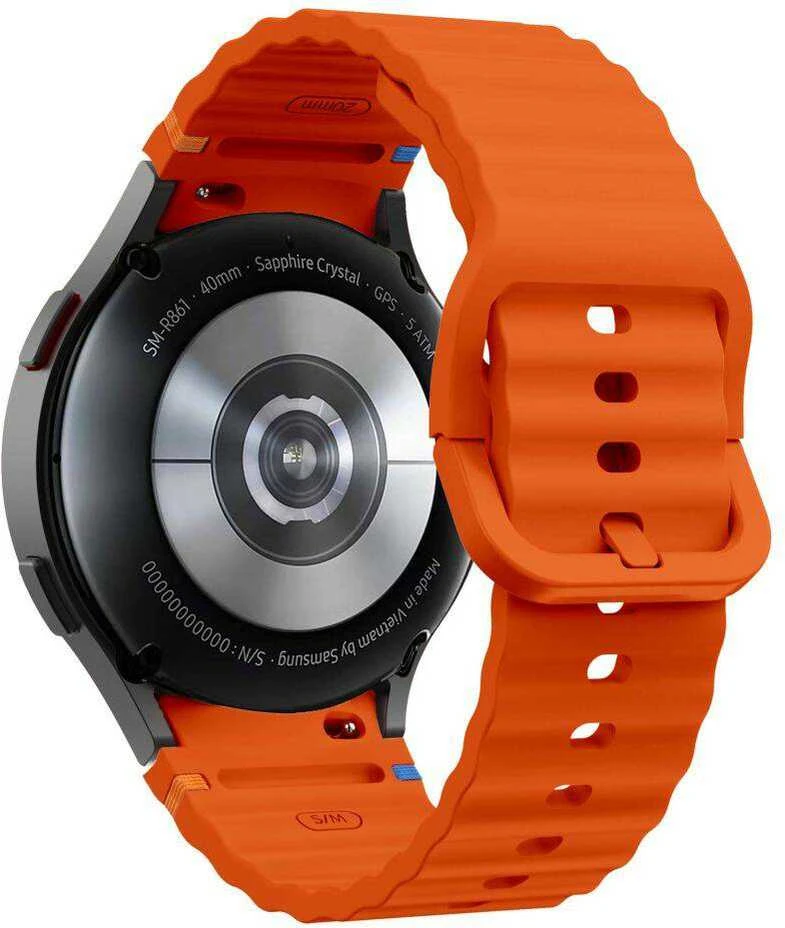Apyrankė Samsung Galaxy Watch 4 / 5 / 5 PRO / 6 / 7 / FE Tech-Protect silikoninė Sport oranžinis