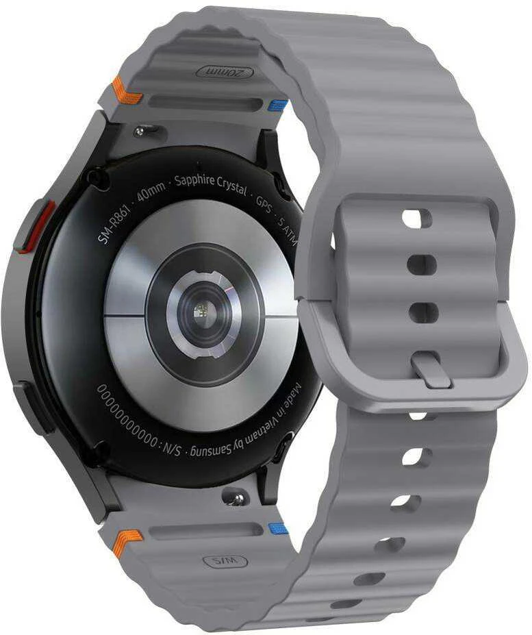 Apyrankė Samsung Galaxy Watch 4 / 5 / 5 PRO / 6 / 7 / FE Tech-Protect silikoninė Sport Crayon pilka