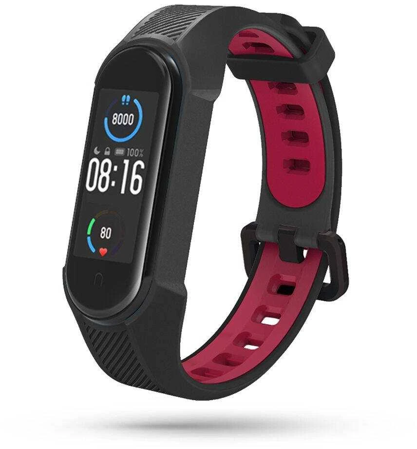 Išmaniosios apyrankės Xiaomi Mi Band 5/6 dirželis, Juodos spalvos
