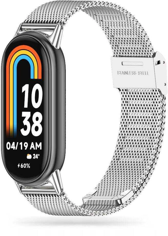 Apyrankė Xiaomi MI Band 8 / 8 NFC Tech-Protect Milaneseband sidabro spalvos