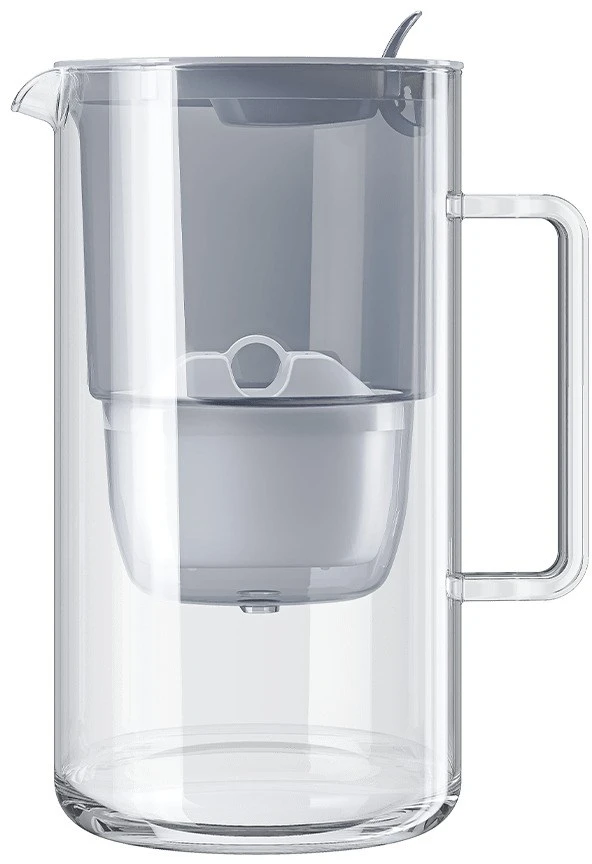 AQP AQUAPHOR Glass Maxfor+ Mg Ąsočio vandens filtras 2,5 L Pilka, Permatomas