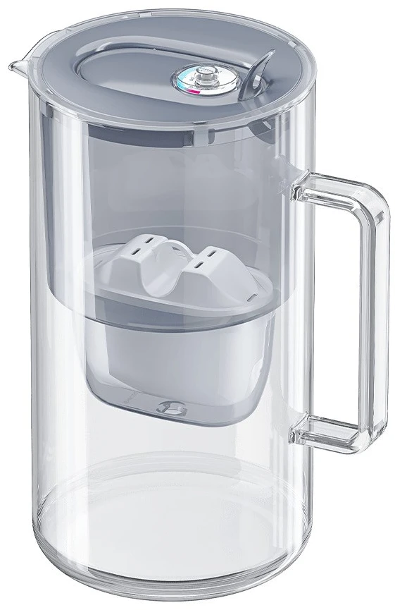 AQP AQUAPHOR Glass Maxfor+ Mg Ąsočio vandens filtras 2,5 L Pilka, Permatomas