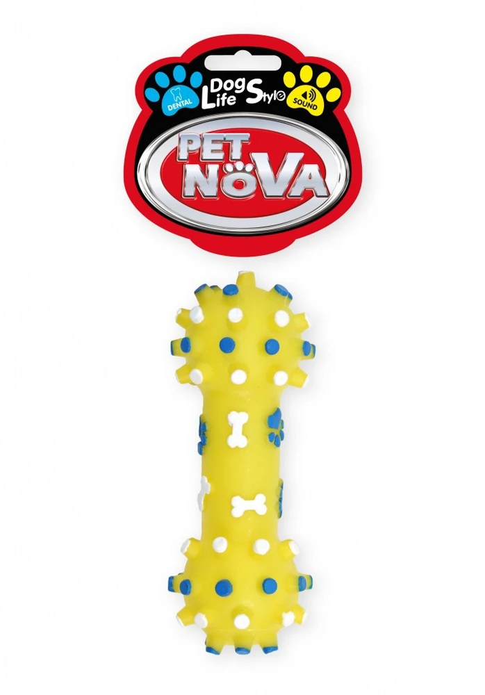 Aqua Nova Kramtukas kaulas geltonas 12cm cypia