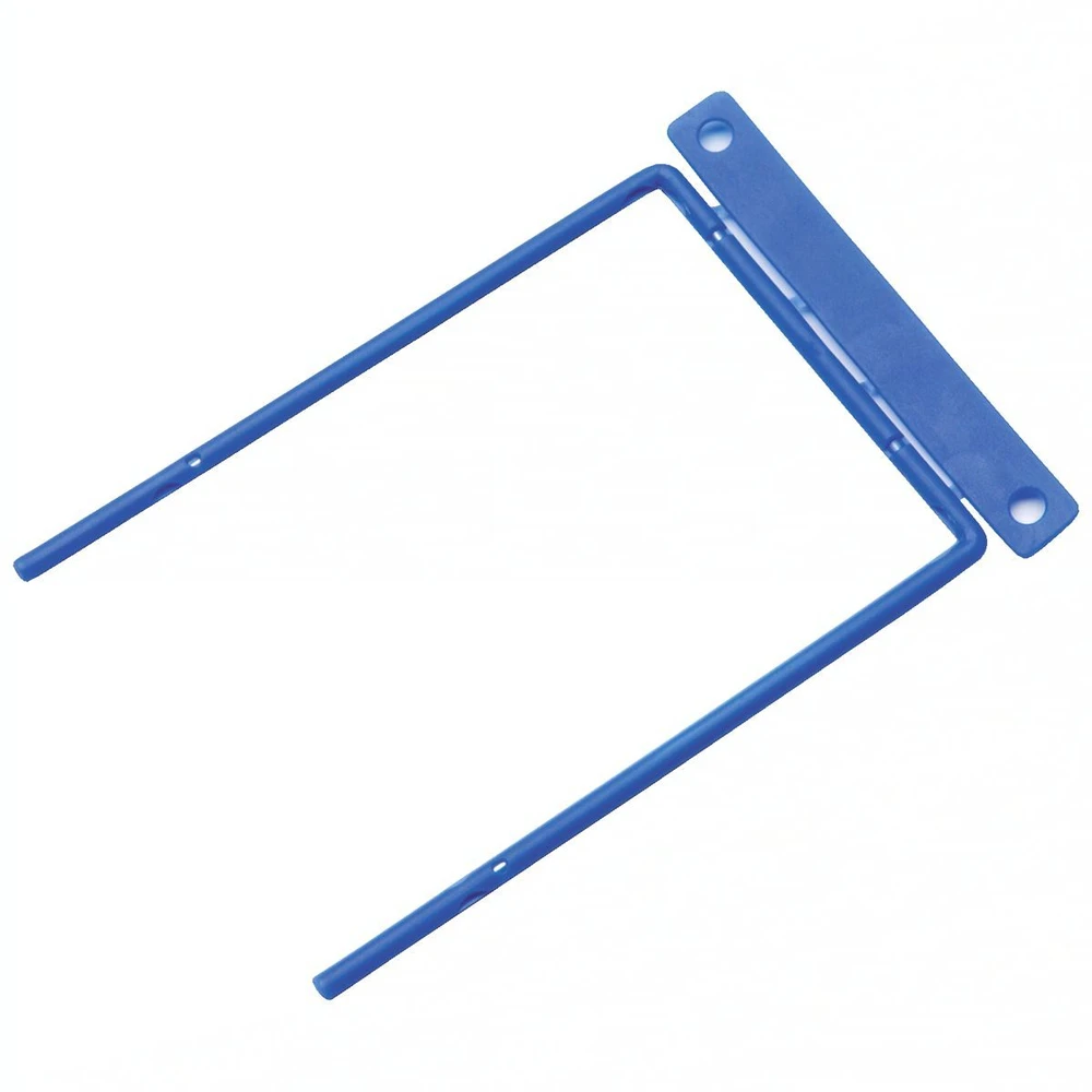 Archyvinės įsegėlės FORPUS, plastikinės su metalu, (pak. -100 vnt.), mėlynos