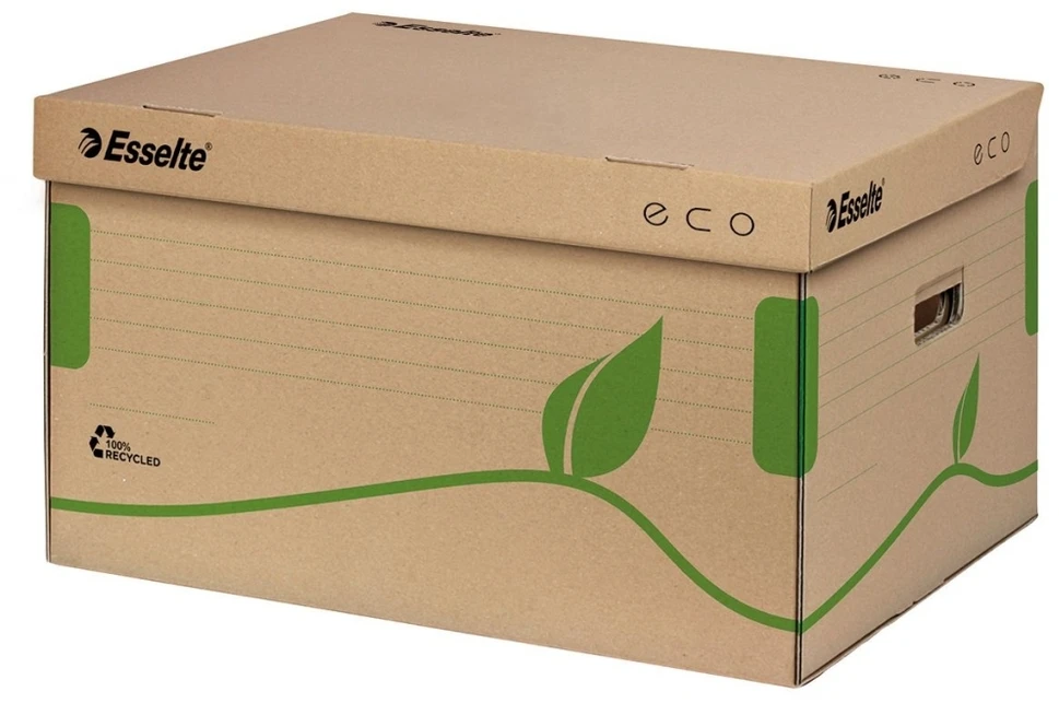 Archyvinė dėžė Esselte ECO FSC, 439x242x345mm, kartoninė, rudos spalvos