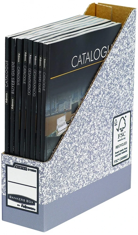Stovas dokumentams Fellowes kartoninis, sulankstomas, 78mm, pilkas