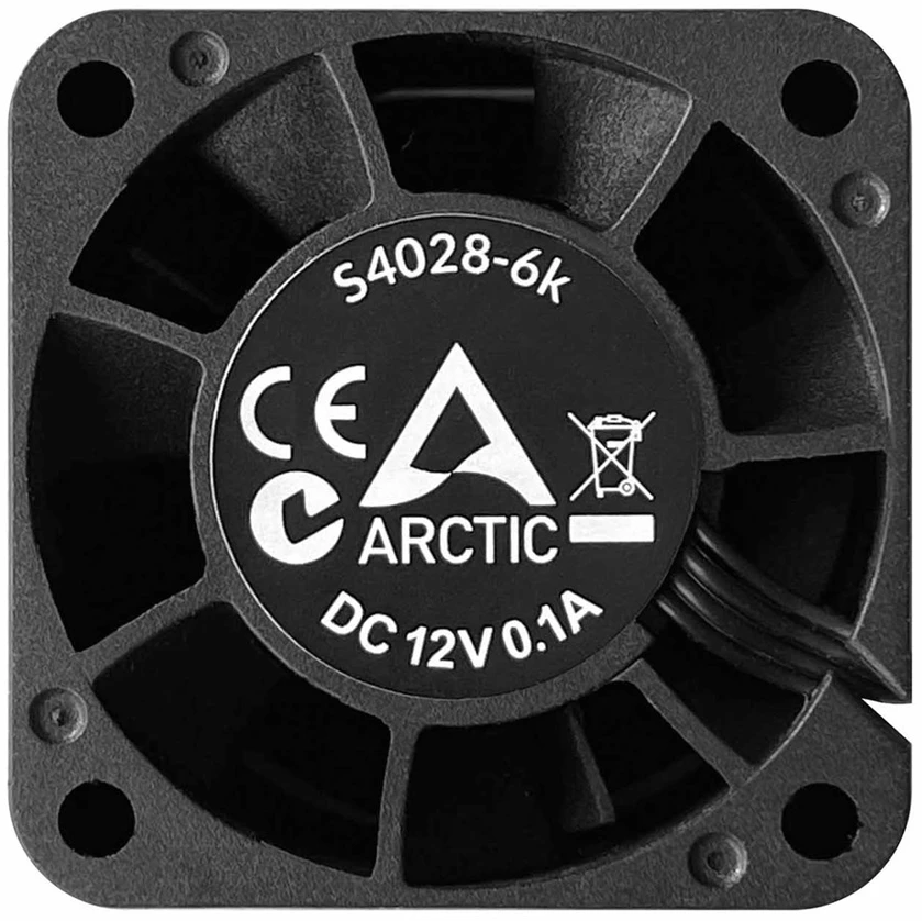 ARI ARCTIC S4028-6K Kompiuterio korpusui Ventiliatorius 4 cm Juoda 5 vnt
