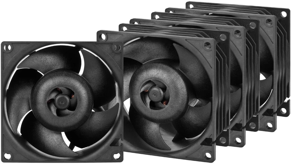 ARI ARCTIC S8038-10K Procesorius Ventiliatorius 8 cm Juoda 4 vnt