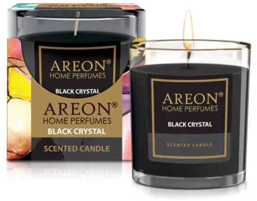 Aromatinė žvakė Juodas Crystal, 120g (~25 h) │Areon