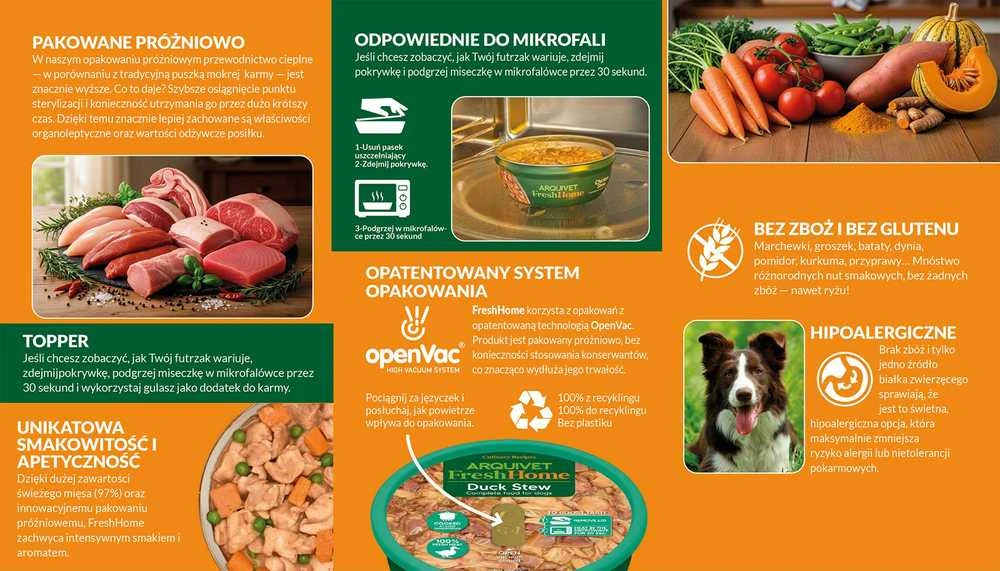 ARQUIVET Fresh Home Pork ear stew – drėgnas ėdalas šunims – 280g