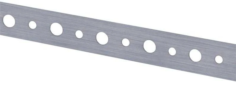 Arras Tvirtinimo juosta, perforuota, 20 x 0.7 mm, 10 m, 2 skylių