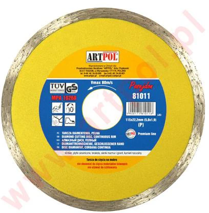 Art-Pol DEIMANTINIS DISKAS 115 x 22,2 mm FULL/AR