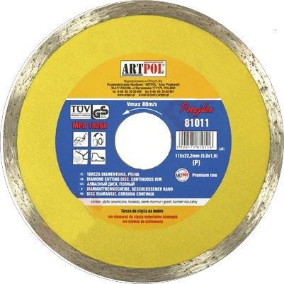 Art-Pol DEIMANTINIS DISKAS 125 x 22,2 mm FULL/AR