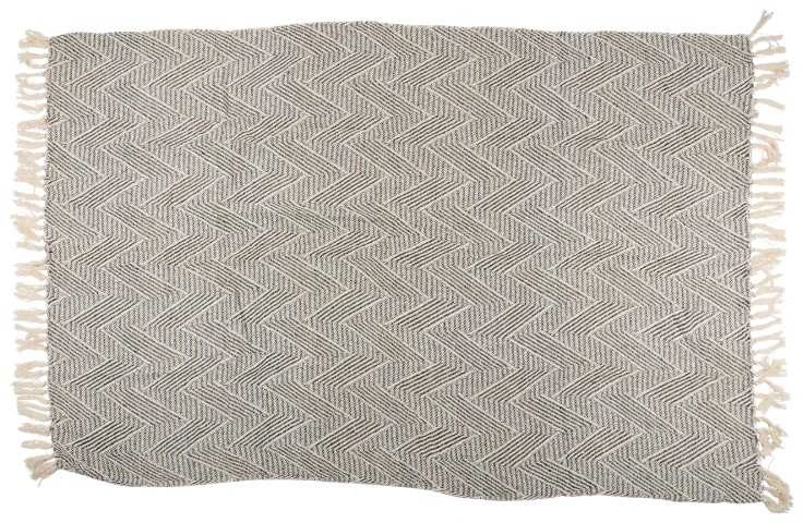 Articasa Arti Casa - Herringbone Cotton Blanket 130x170 cm (Juodas / Baltas)