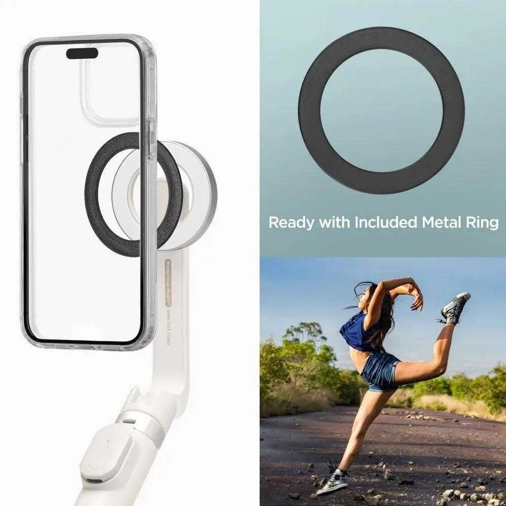 Asmenukių lazda Spigen S571W MagSafe Bluetooth with tripod – juodos spalvos
