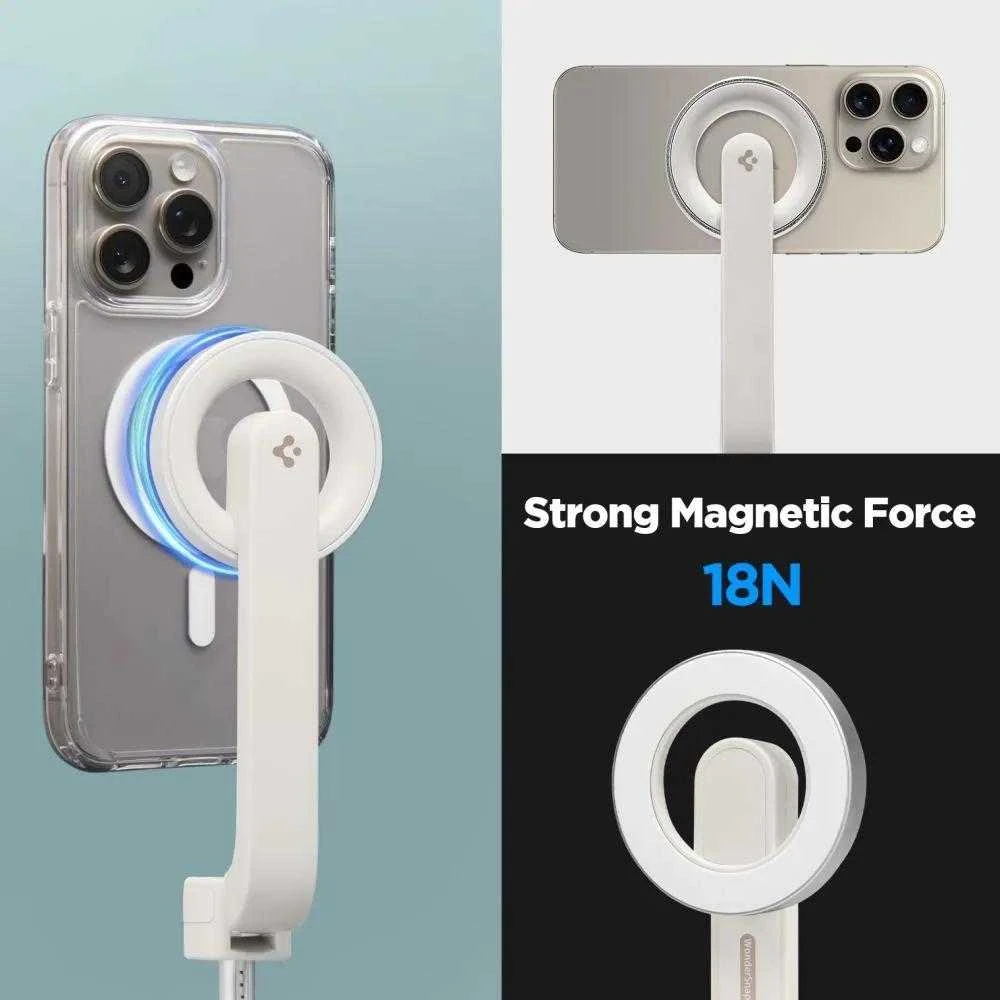 Asmenukių lazda Spigen S571W MagSafe Bluetooth with tripod – juodos spalvos