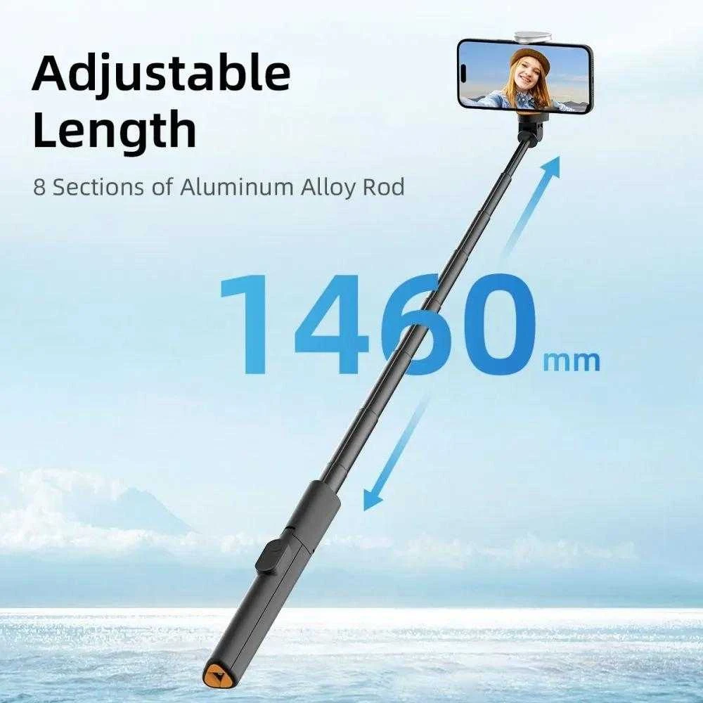 Asmenukių lazda Tech-Protect L09S su trikoju - Juodas