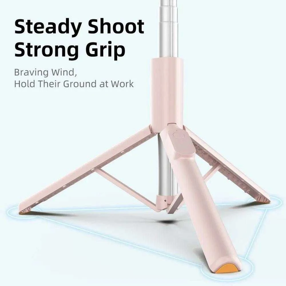 Selfie Stick Tech-Protect L09S with Tripod - Rožinė