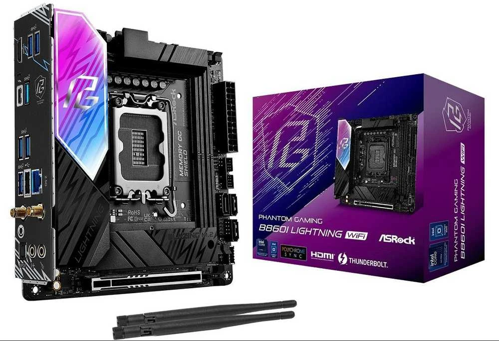 Pagrindinė plokštė ASRock B860I Lightning WiFi