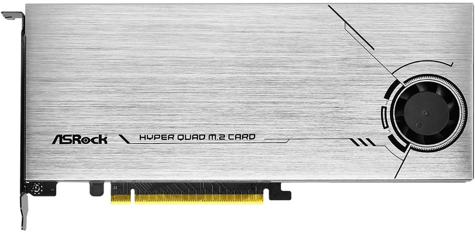 Asrock Hyper Quad M.2 sąsajos plokštė / adapteris Vidinis