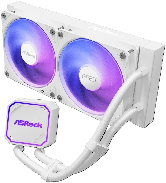ASRock Pro Baltas 240 ARGB aušinimas