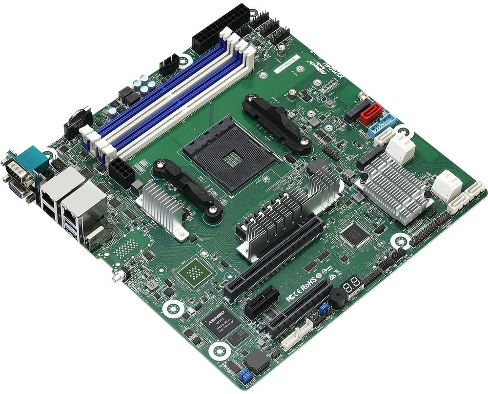 Serveris Motininė Plokštė - Asrock X570D4U, AMD X570 AM4 lizdas „Micro ATX“