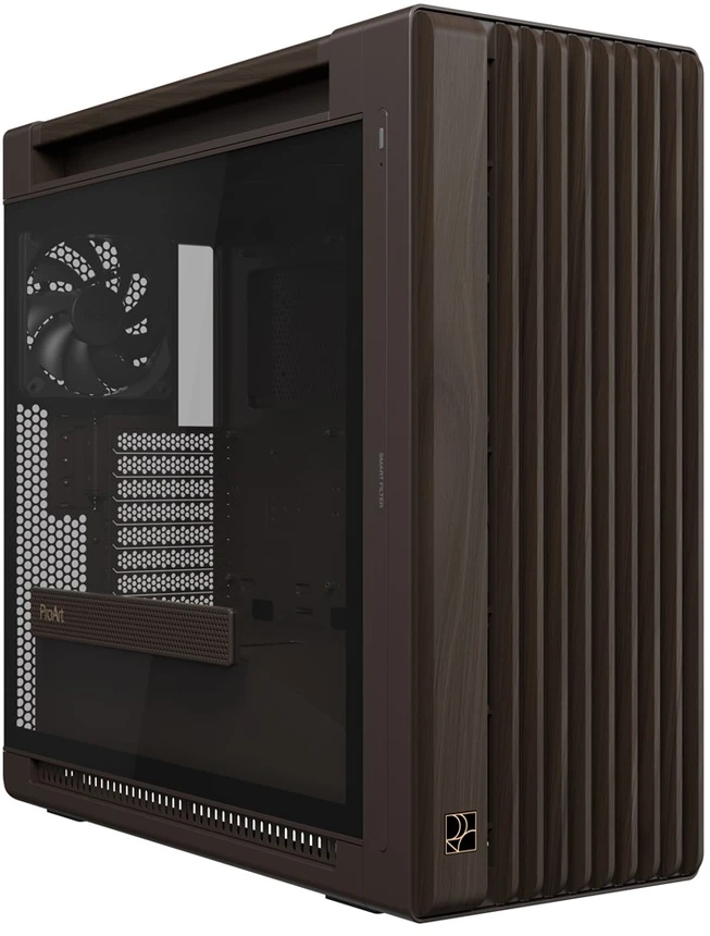 ASUS ProArt PA602 Wood Edition Retro Brown - Midi bokštas su grūdinto stiklo plokšte