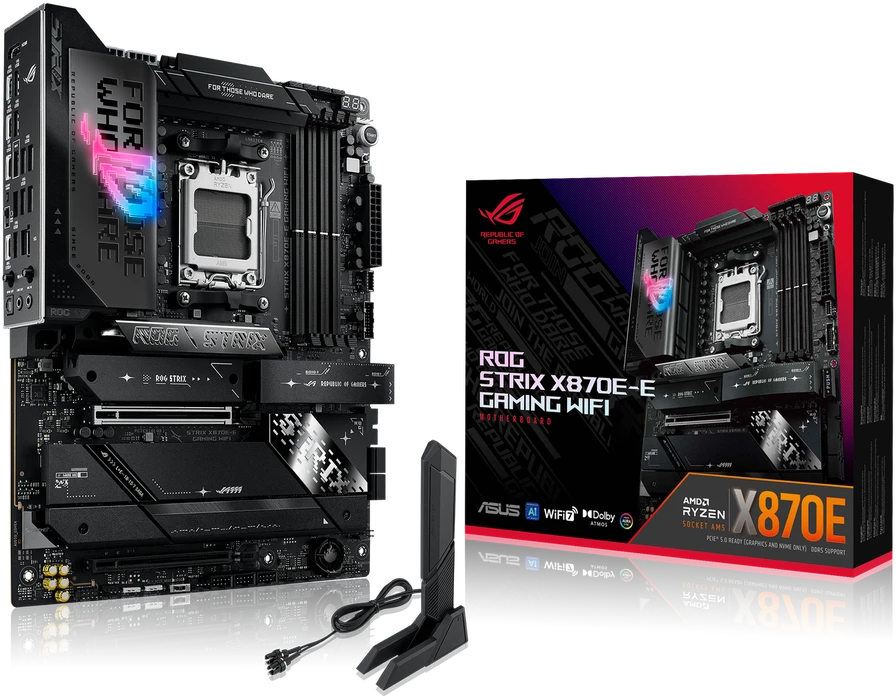 Pagrindinė plokštė Asus ROG STRIX X870E-E GAMING WIFI