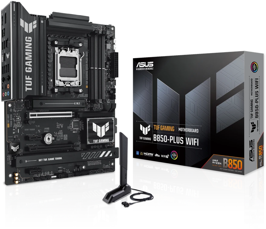 Pagrindinė plokštė ASUS TUF GAMING B850-PLUS WIFI AMD B850 Socket AM5 ATX