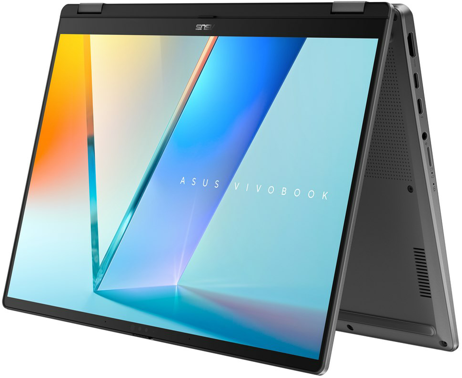 Nešiojamas kompiuteris ASUS Vivobook 14 Flip TP3407SA-DS74T Intel Core Ultra 7 256V hibridinis (2 viename) 35,6 cm (14") Jutiklinis ekranas WUXGA 16 GB LPDDR5x-SDRAM 1 TB SSD Wi-Fi 7 (802.11be) Windows 11 Home Pilkas Naujas Perpakuotas/Perpakuotas (Pažeista pakuotė)