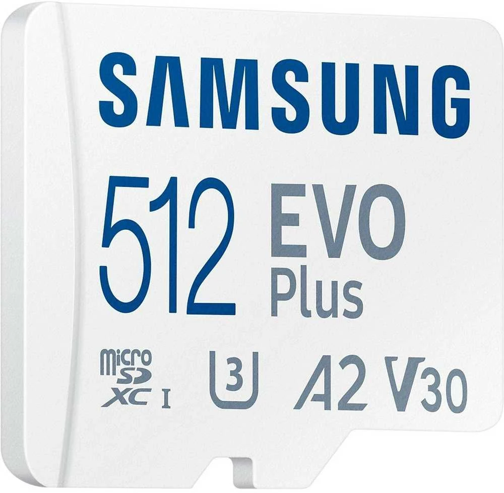 Atminties kortelė Samsung EVO PLUS microSDXC 512GB UHS-I U3