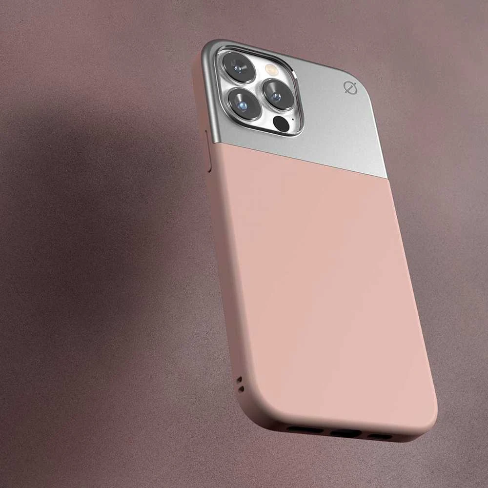 Dėklas Rožinė ATOM STUDIOS CASE SPLIT SILICONE MAGSAFE IPHONE 13 PRO MAX Rožinis
